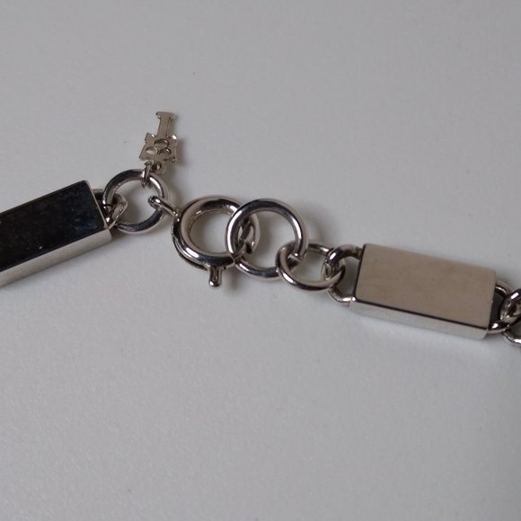 Vintage Trifari Rectangular Metal Link Necklace 24 Inches - Picture 3 of 12